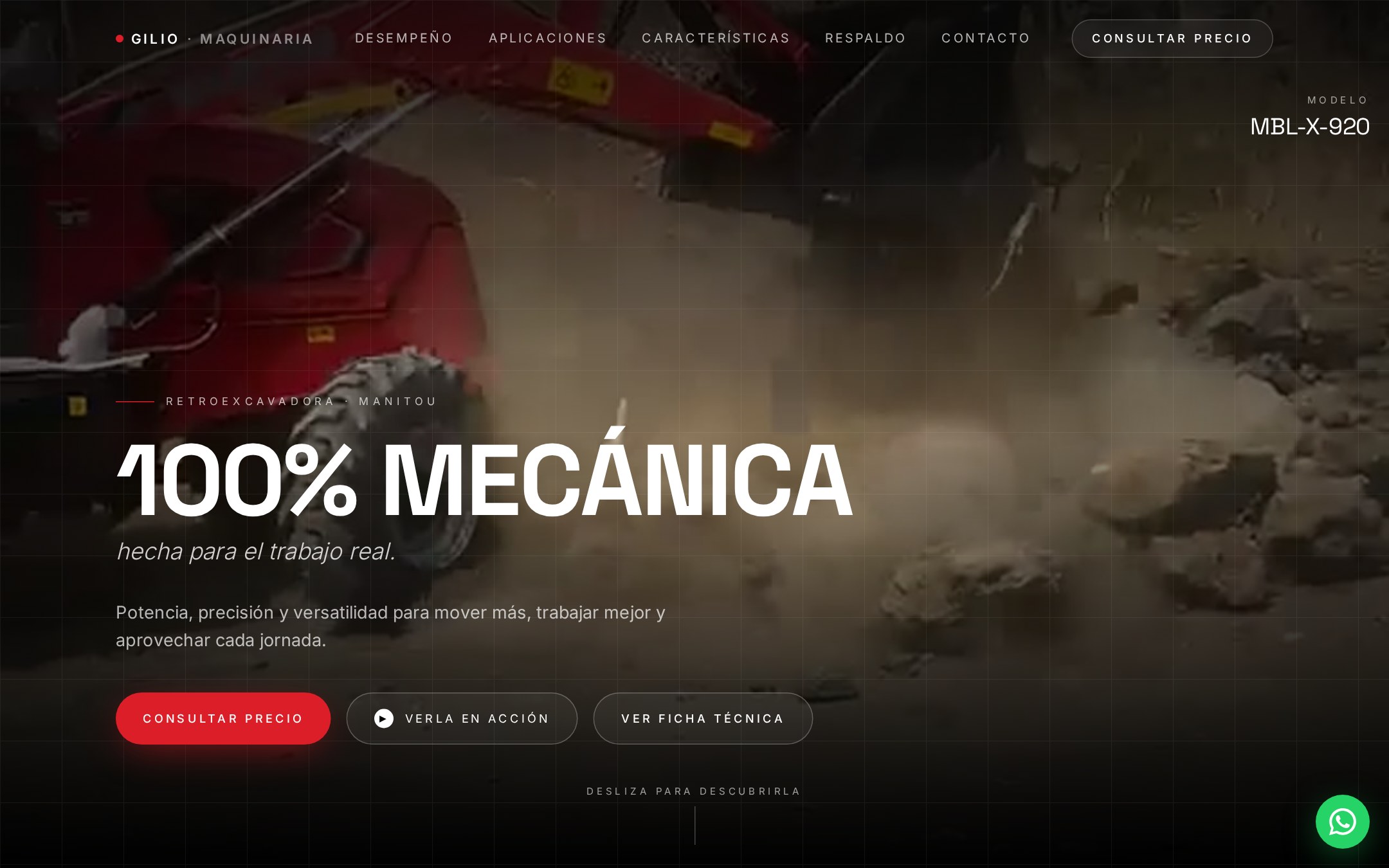 Vista de escritorio del proyecto Manitou Pulse Engine
